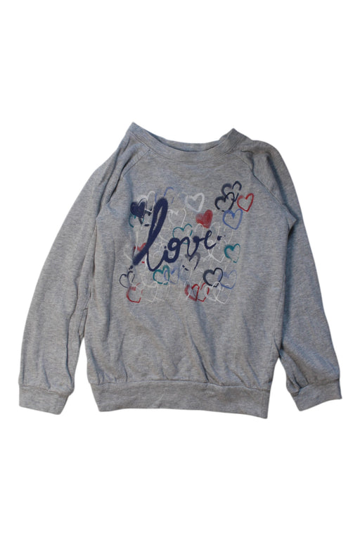 A Grey Crewneck Sweatshirts from Bonpoint in size 6T for girl. (Front View)
