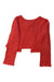 A Red Cardigans from Bonpoint in size 6T for girl. (Back View)