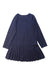 A Navy Long Sleeve Dresses from Jacadi in size 8Y for girl. (Back View)
