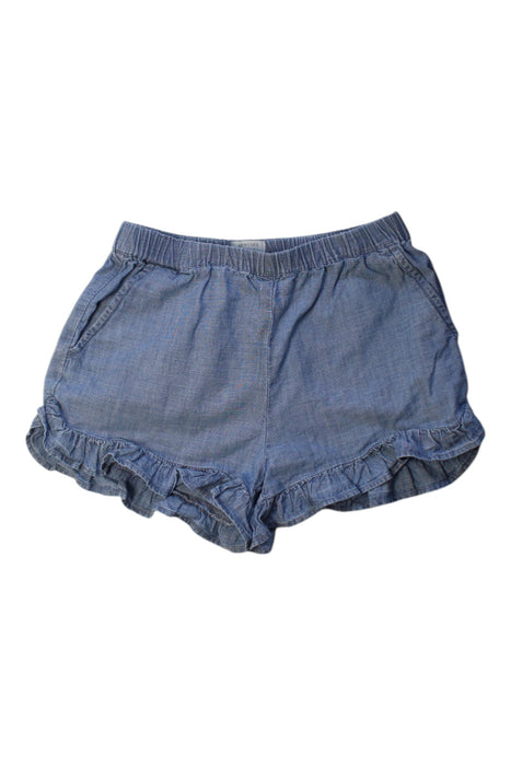 A Blue Shorts from Crewcuts in size 6T for girl. (Front View)