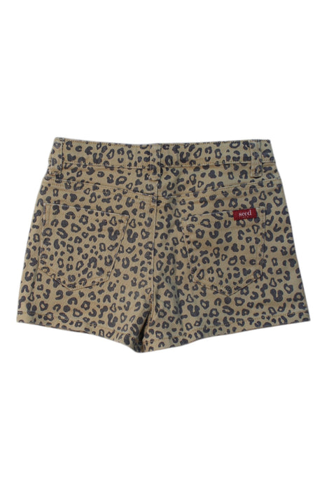 A Beige Shorts from Seed in size 7Y for girl. (Back View)