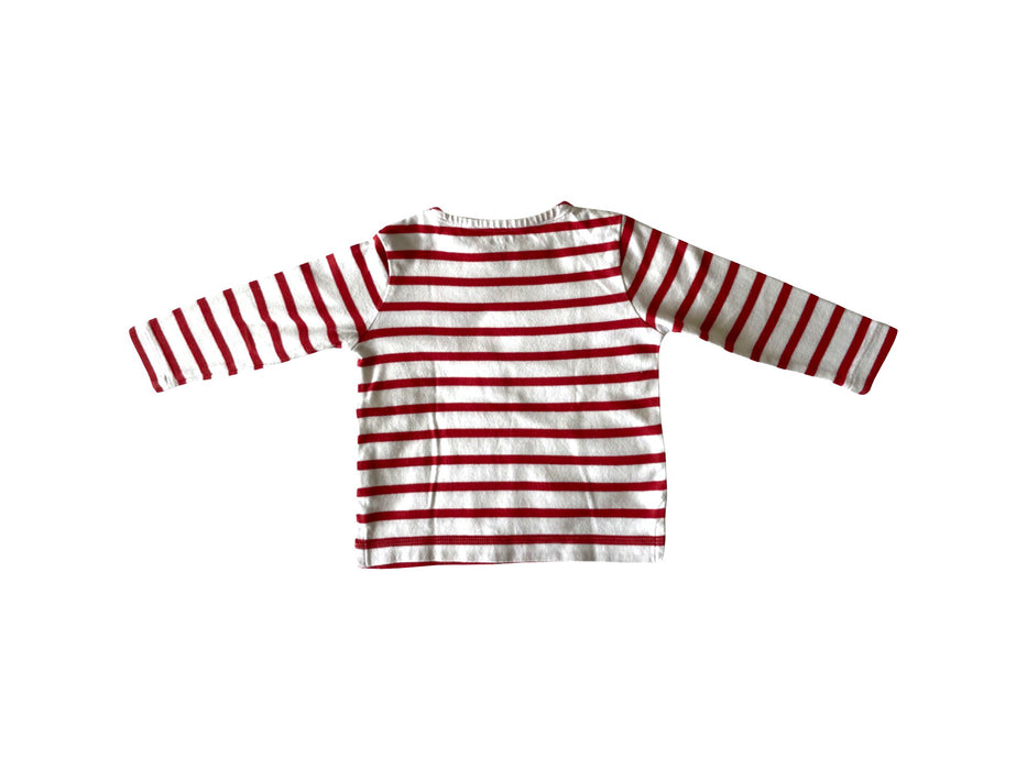 A White Long Sleeve T Shirts from Bout'Chou in size 6-12M for neutral. (Back View)