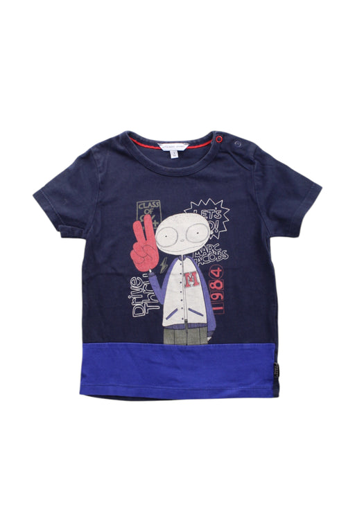 A Navy Short Sleeve T Shirts from Little Marc Jacobs in size 3T for boy. (Front View)