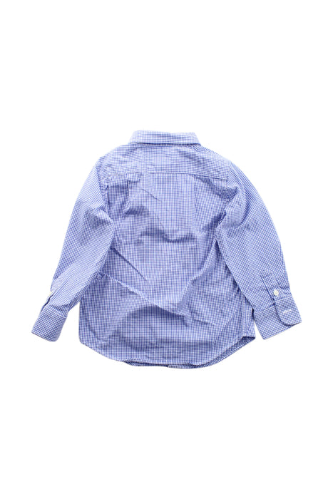 A Blue Long Sleeve Shirts from Crewcuts in size 2T for boy. (Back View)