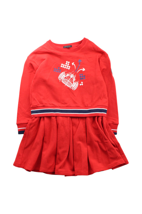 A Red Long Sleeve Dresses from Ferrari in size 5T for girl. (Front View)