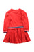 A Red Long Sleeve Dresses from Ferrari in size 5T for girl. (Back View)