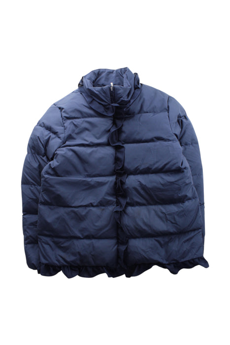 A Navy Puffer/Quilted Coats & Outerwear from Nicholas & Bears in size 12Y for girl. (Front View)