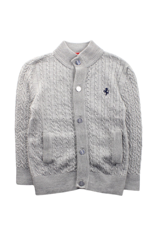 A Grey Cardigans from Ferrari in size 3T for neutral. (Front View)
