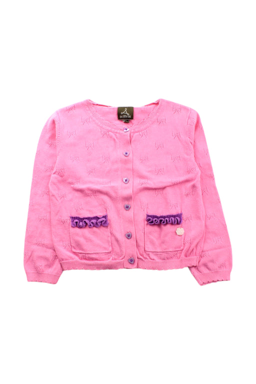 A Pink Cardigans from As Little As in size 5T for girl. (Front View)