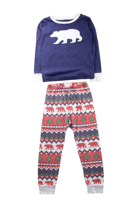 A Multicolour Pyjama Sets from Little Blue House in size 4T for neutral. (Front View)
