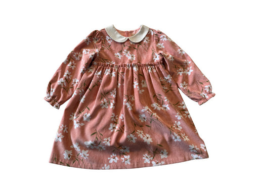 A Peach Long Sleeve Dresses from Chickeeduck in size 6T for girl. (Front View)