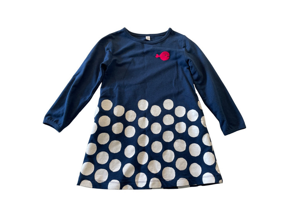 A Navy Long Sleeve Dresses from Graniph in size 6T for girl. (Front View)