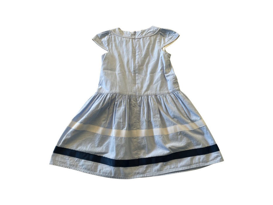 A Blue Short Sleeve Dresses from Chickeeduck in size 7Y for girl. (Back View)
