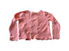 A Pink Cardigans from Jacadi in size 6T for girl. (Back View)