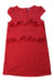 A Red Short Sleeve Dresses from Janie & Jack in size 6T for girl. (Front View)