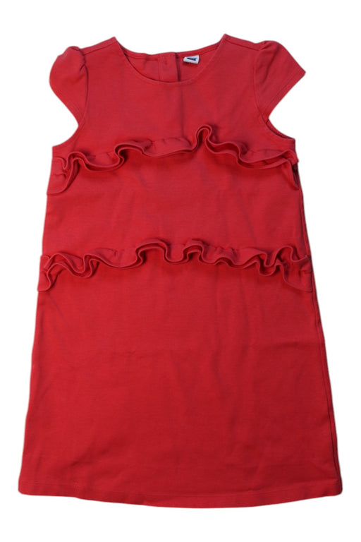 A Red Short Sleeve Dresses from Janie & Jack in size 6T for girl. (Front View)