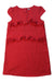 A Red Short Sleeve Dresses from Janie & Jack in size 6T for girl. (Front View)