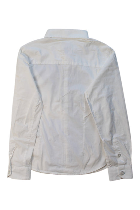 A White Long Sleeve Shirts from Armani in size 7Y for boy. (Back View)