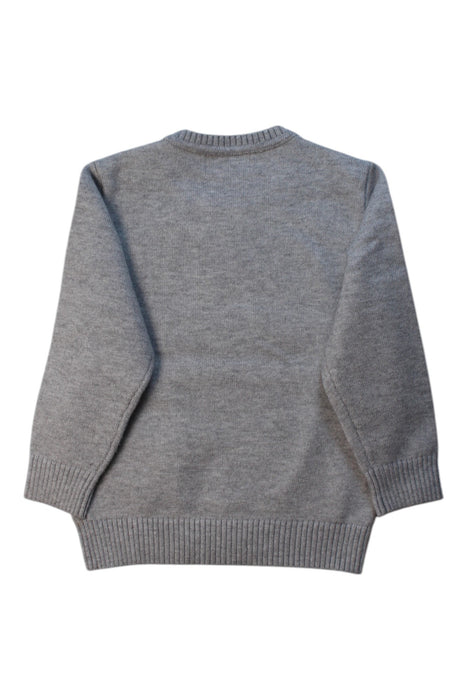 A Grey Knit Sweaters from Chickeeduck in size 4T for boy. (Back View)