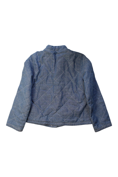 A Blue Puffer/Quilted Coats & Outerwear from Crewcuts in size 6T for girl. (Back View)