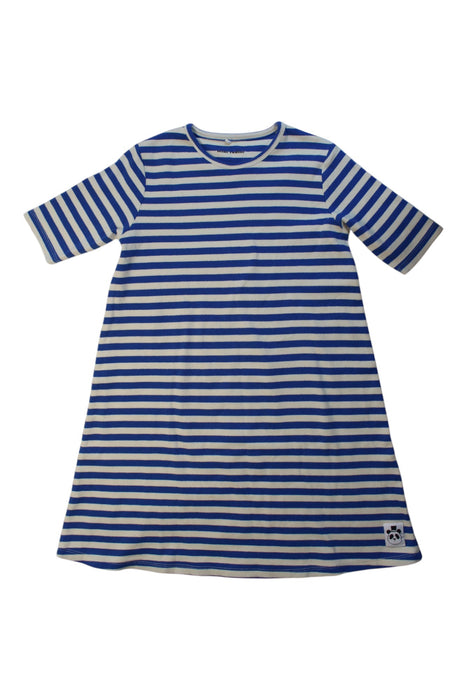 A Blue Short Sleeve Dresses from Mini Rodini in size 8Y for girl. (Front View)