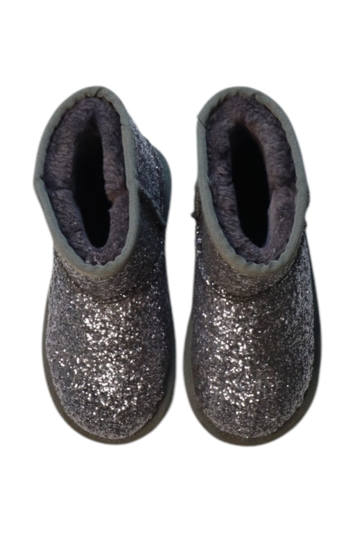 A Silver Booties from Lelli Kelly in size 5T for girl. (Front View)
