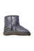 A Silver Booties from Lelli Kelly in size 5T for girl. (Back View)