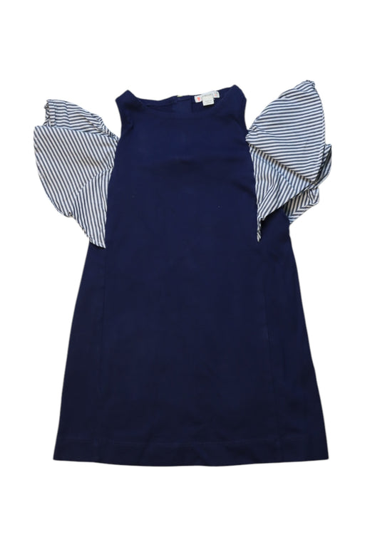 A Navy Sleeveless Dresses from Crewcuts in size 5T for girl. (Front View)