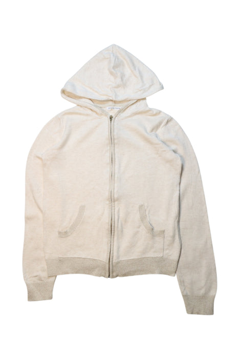 A Ivory Zippered Sweatshirts from Monoprix in size 12Y for neutral. (Front View)
