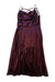 A Burgundy Sleeveless Dresses from Weissman in size 12Y for girl. (Front View)