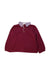A Burgundy Long Sleeve Polos from Fina Ejerique in size 5T for boy. (Front View)