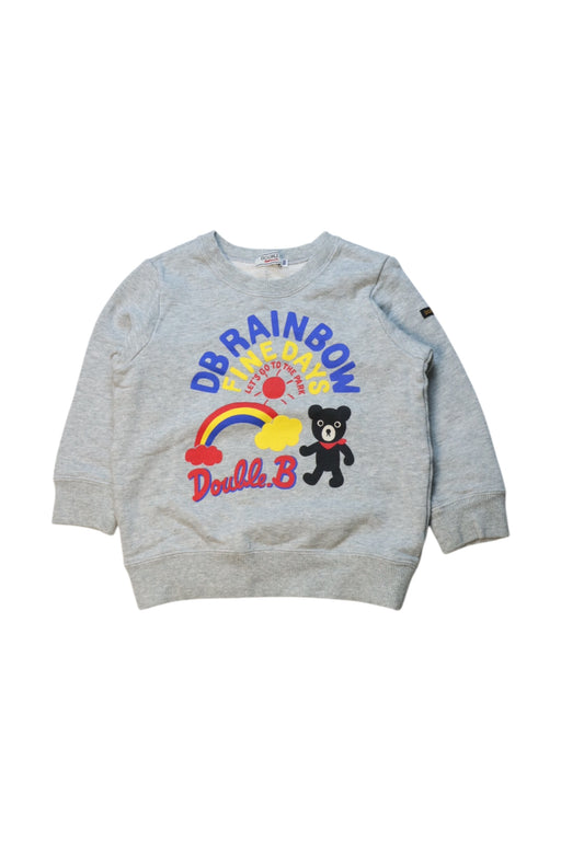 A Multicolour Crewneck Sweatshirts from Double B Mikihouse in size 3T for neutral. (Front View)