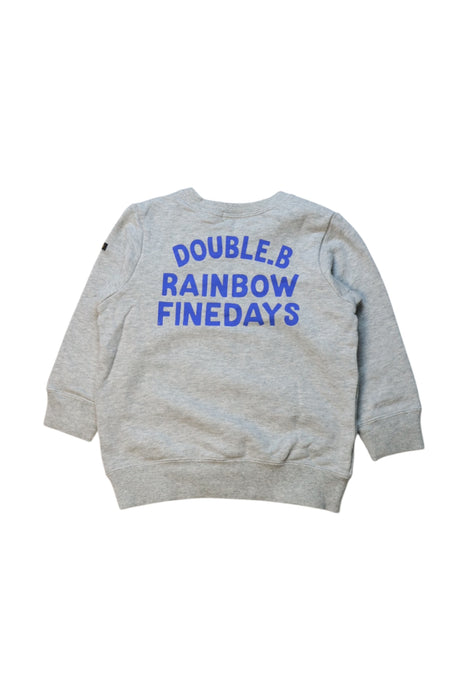 A Multicolour Crewneck Sweatshirts from Double B Mikihouse in size 3T for neutral. (Back View)