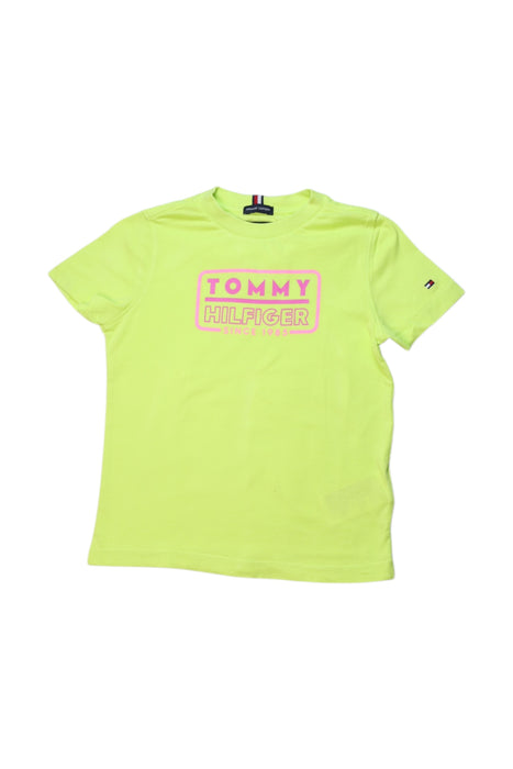 A Green Short Sleeve T Shirts from Tommy Hilfiger in size 4T for neutral. (Front View)