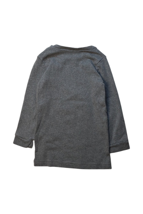 A Grey Long Sleeve Tops from Organic Mom in size 2T for neutral. (Back View)
