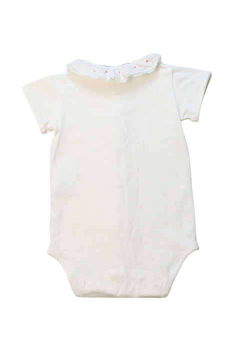 A Ivory Short Sleeve Bodysuits from Tartine et Chocolat in size 12-18M for neutral. (Back View)