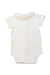A Ivory Short Sleeve Bodysuits from Tartine et Chocolat in size 12-18M for neutral. (Back View)