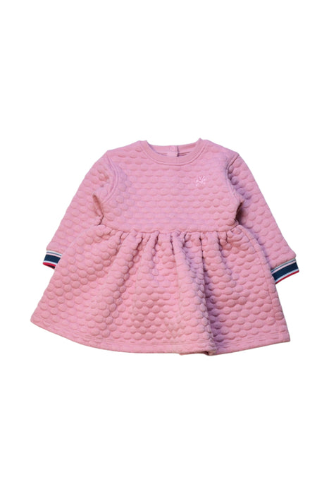 A Pink Long Sleeve Dresses from No Added Sugar in size 6-12M for girl. (Front View)