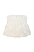 A White Short Sleeve Dresses from Nanos in size 12-18M for girl. (Front View)