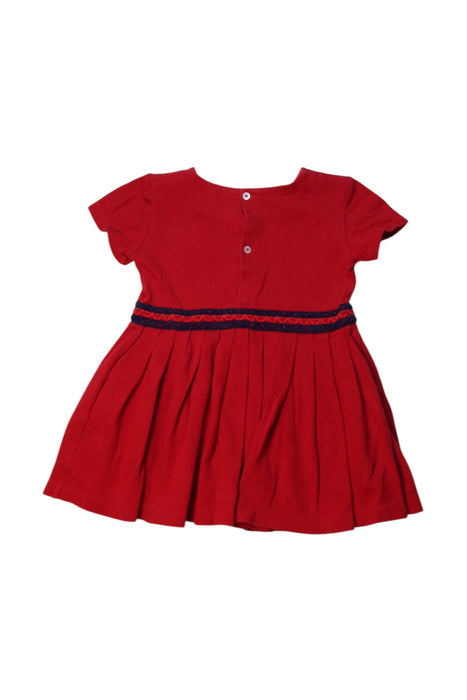 A Red Short Sleeve Dresses from Gucci in size 18-24M for girl. (Back View)