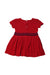 A Red Short Sleeve Dresses from Gucci in size 18-24M for girl. (Back View)