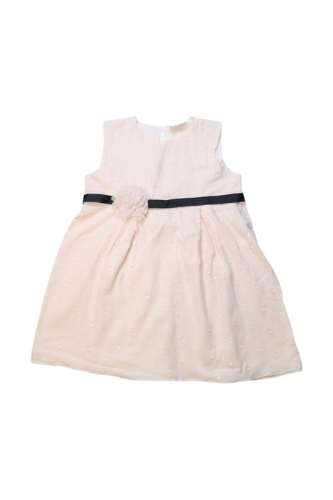 A Peach Sleeveless Dresses from La Perla in size 18-24M for girl. (Front View)