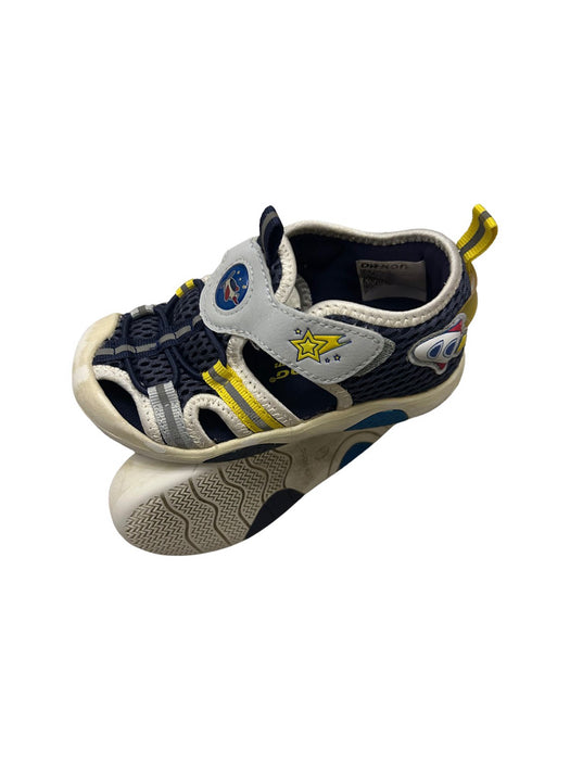 A Navy Sandals from Dr. Kong in size 3T for boy. (Back View)