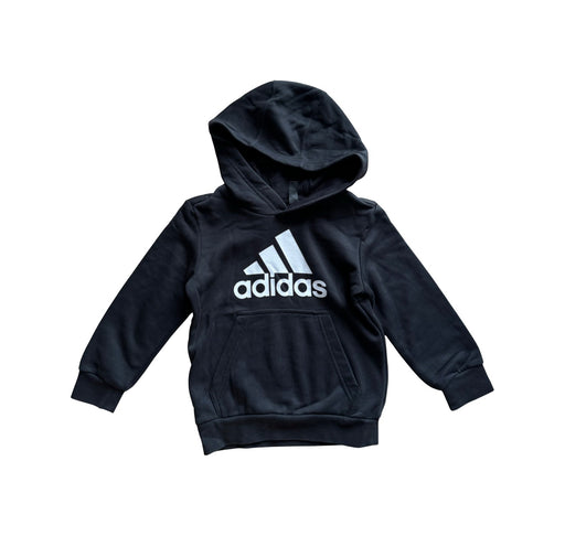 A Black Hooded Sweatshirts from Adidas in size 5T for boy. (Front View)