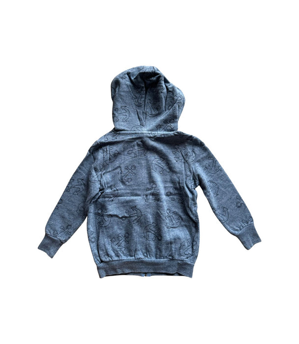 A Blue Hooded Sweatshirts from Seed in size 4T for boy. (Back View)