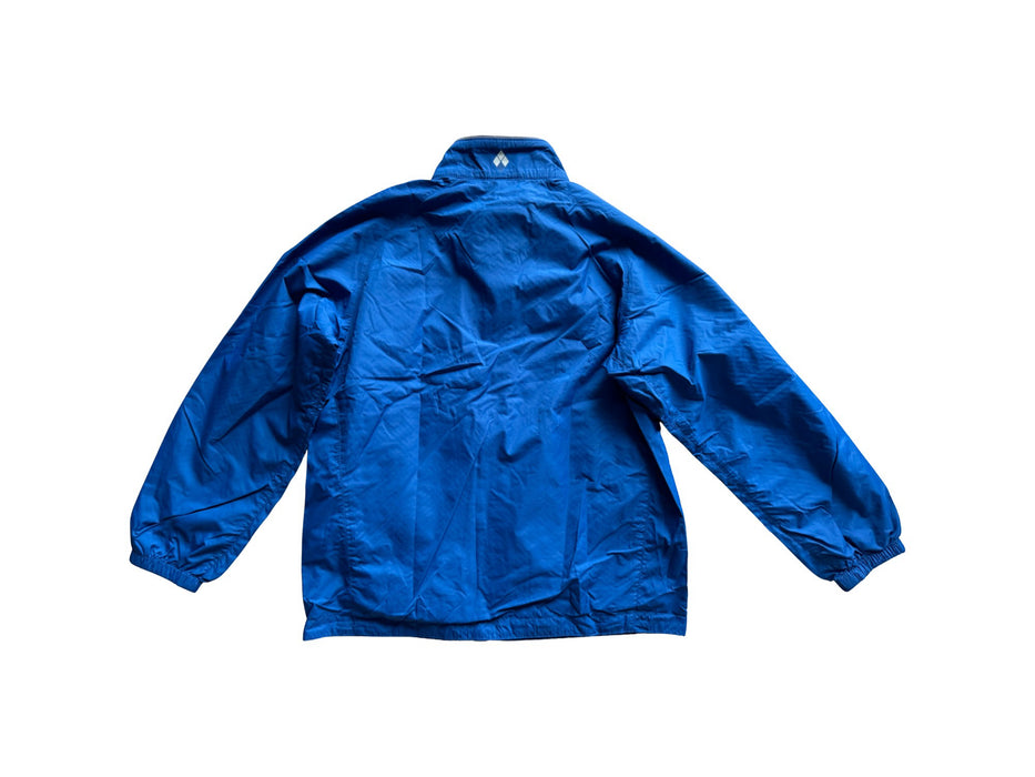 A Blue Lightweight Jackets from Mont-bell in size 6T for boy. (Back View)