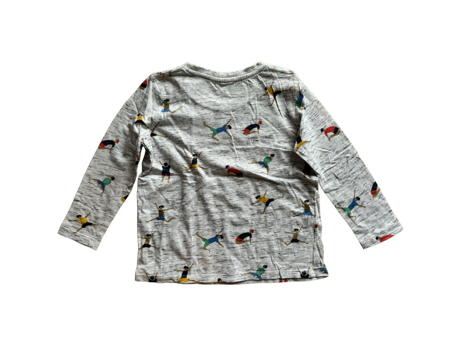 A Grey Long Sleeve T Shirts from Seed in size 4T for boy. (Back View)