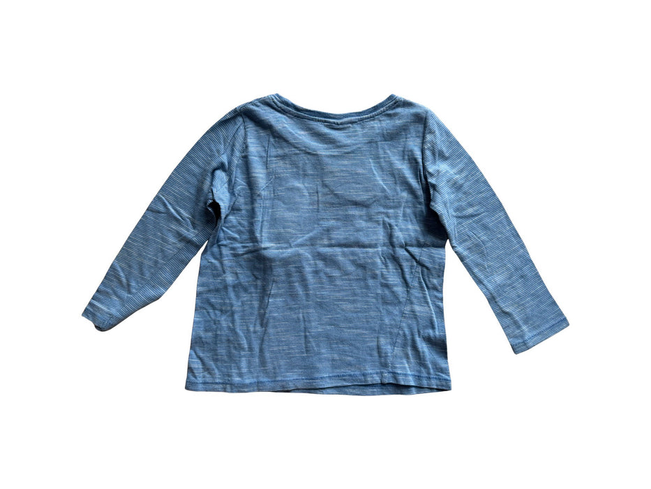 A Blue Long Sleeve T Shirts from Seed in size 4T for boy. (Back View)