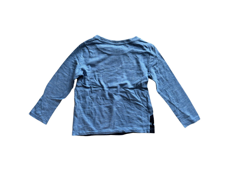 A Blue Long Sleeve T Shirts from Seed in size 5T for boy. (Back View)