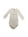 A Ivory Long Sleeve Bodysuits from Petit Bateau in size 6-12M for neutral. (Front View)